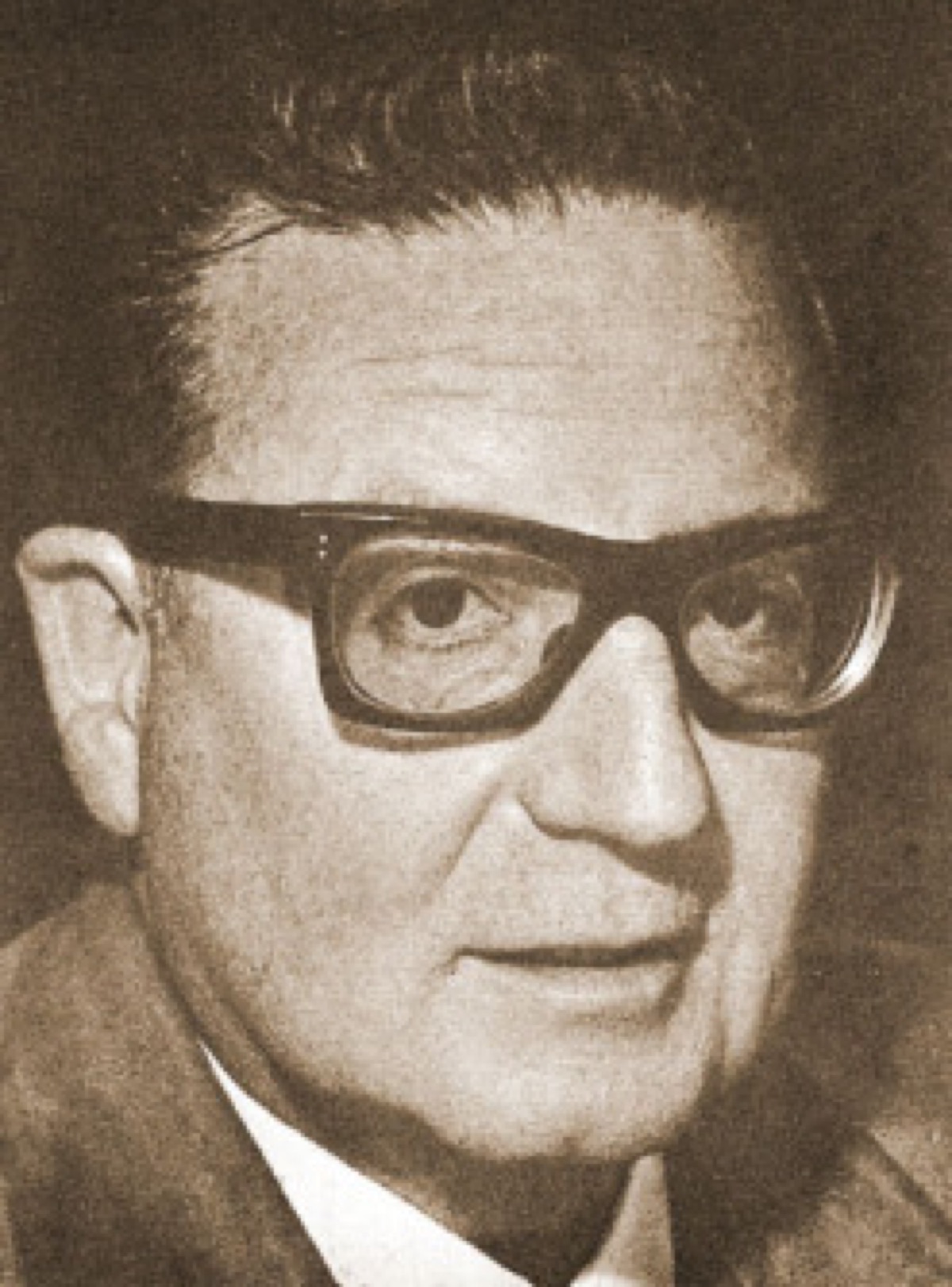 Salvador Allende, Chilean politician and physician, photographed circa 1970.