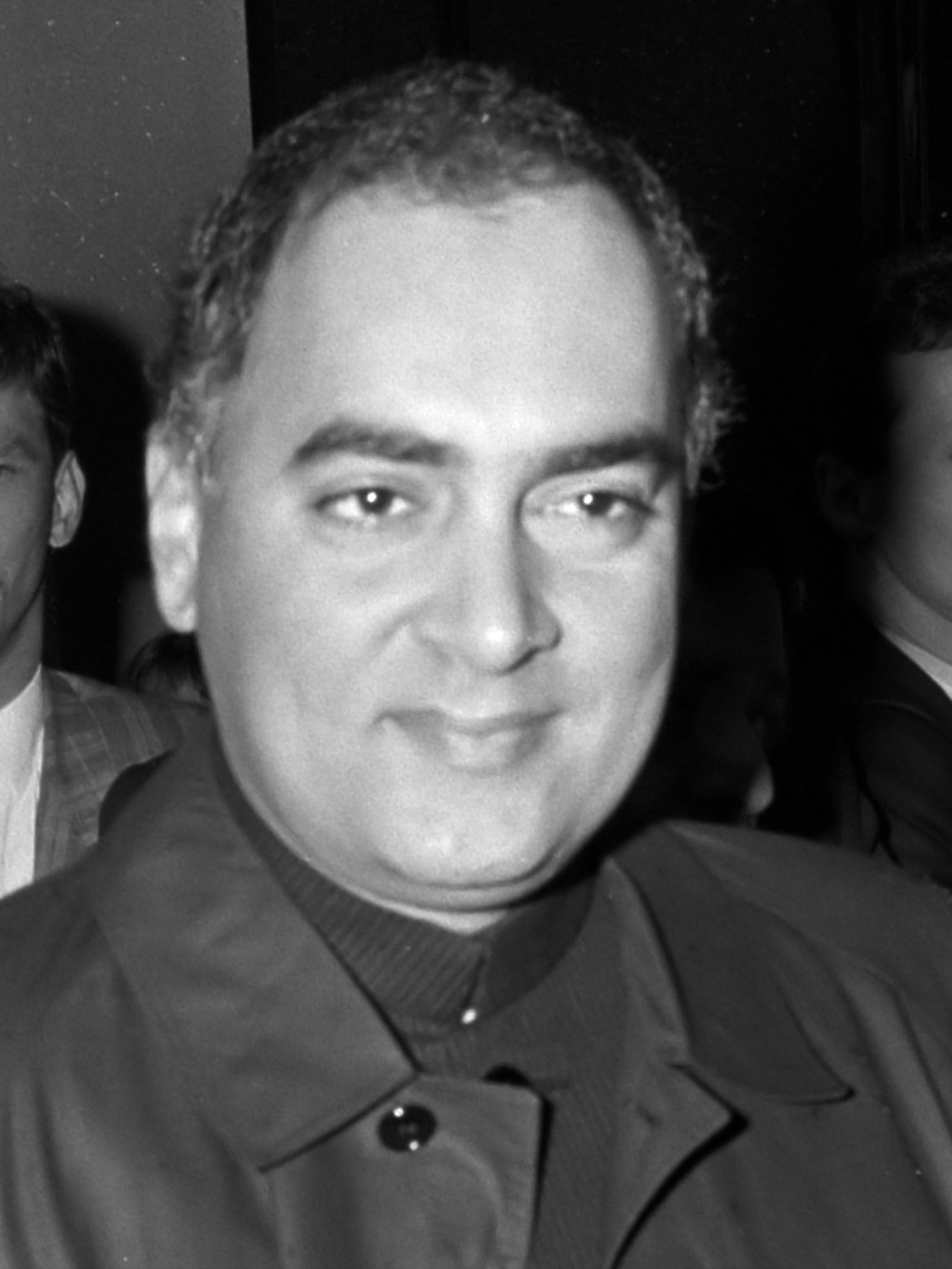 Rajiv Gandhi, Prime Minister of India, photographed in 1987 in a formal portrait.