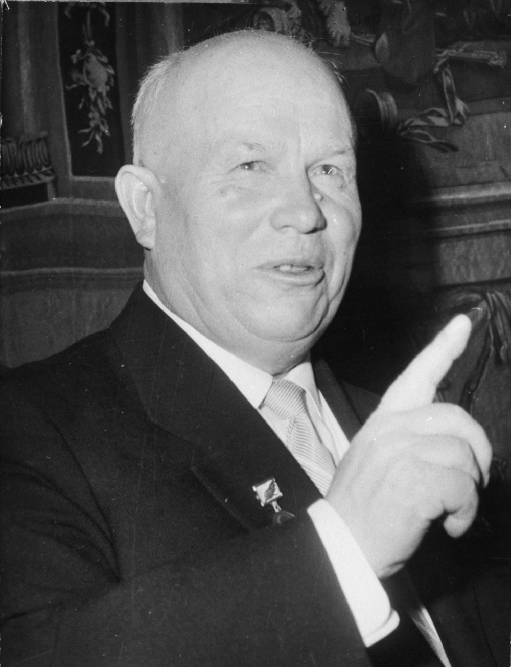 Soviet leader Nikita Khrushchev, photographed in 1962.