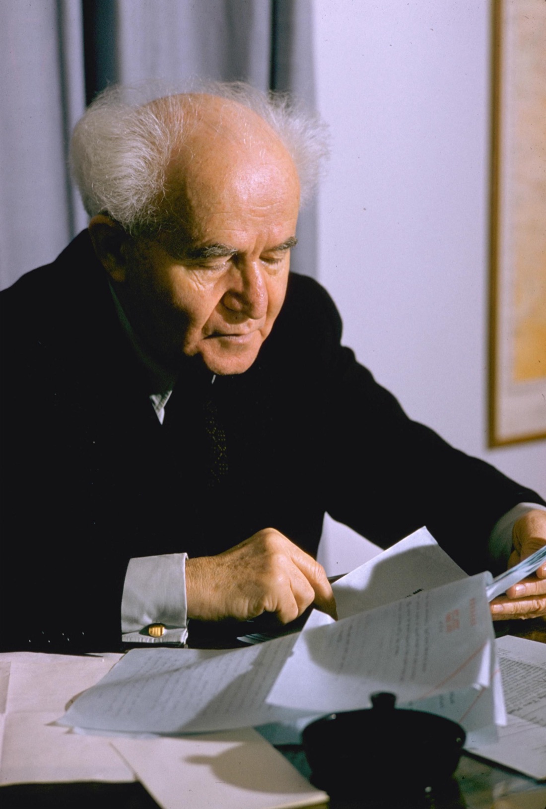 David Ben-Gurion, the prime minister of Israel, photographed in 1959.