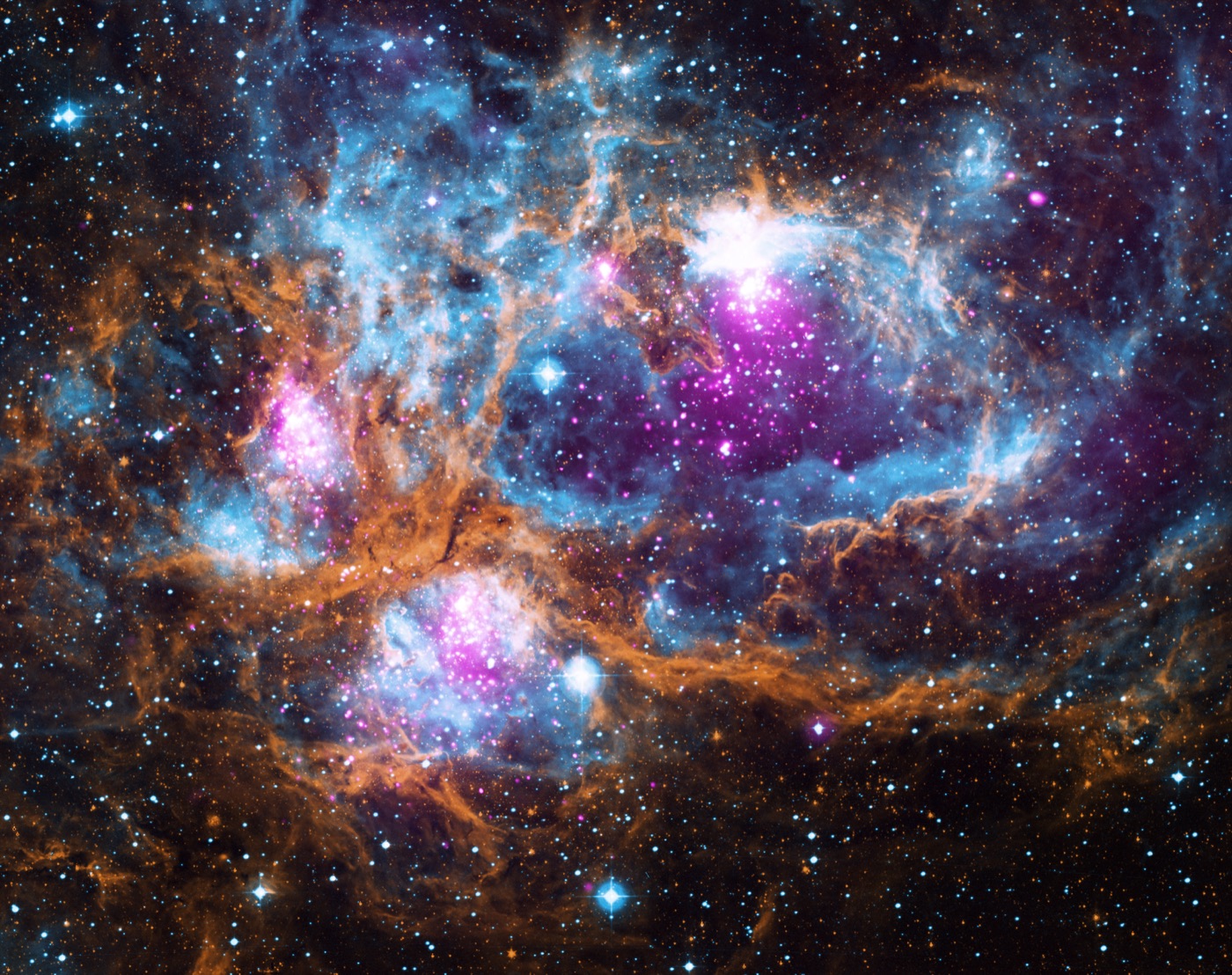 A field of stars and cosmic nebulosity in the night sky, evoking the 'Next Level' the group believed in.