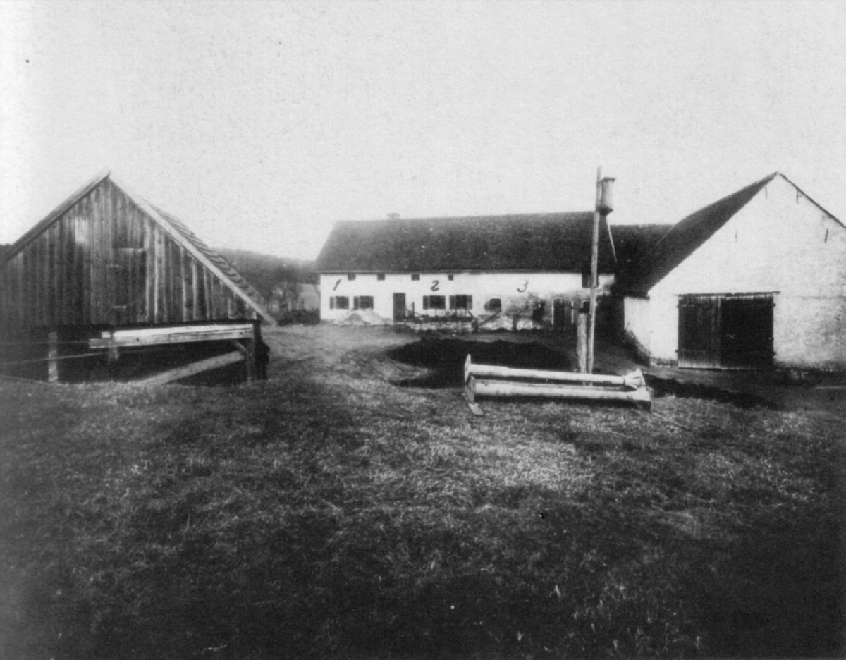 The Hinterkaifeck farmstead, c.1922, where six people were murdered and the killer was never found.