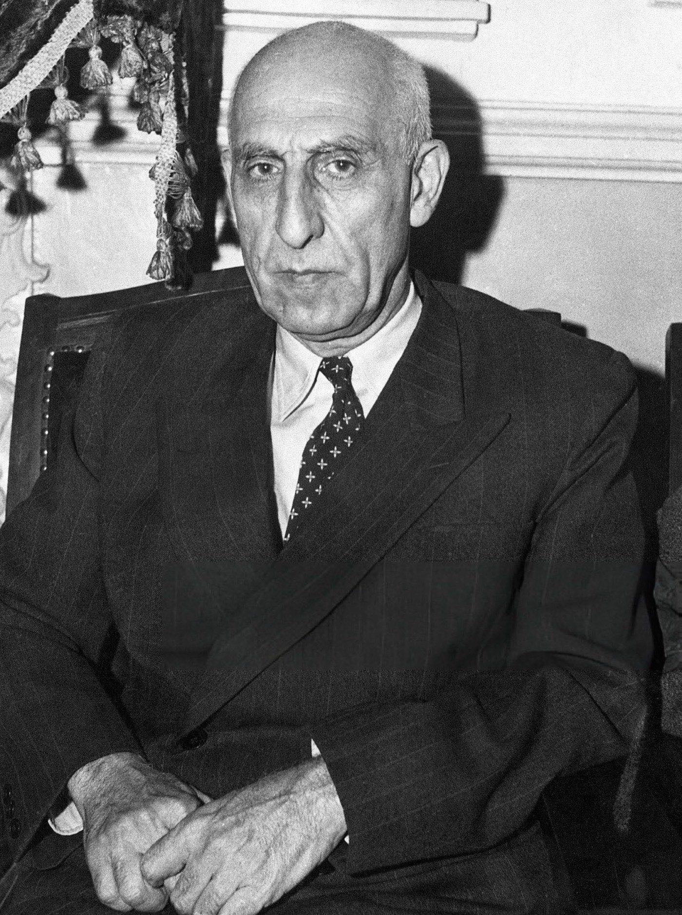 Mohammad Mosaddegh, Iranian Prime Minister.