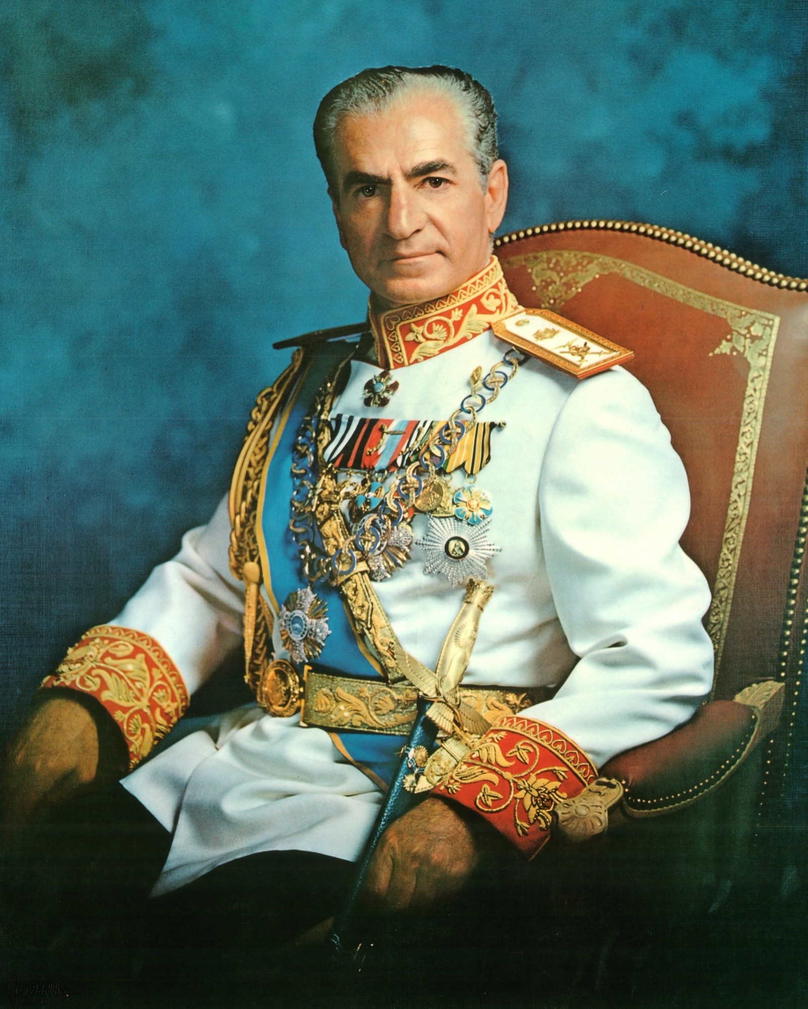 Mohammad Reza Pahlavi, Shah of Iran.
