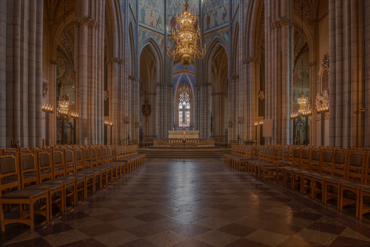 Uppsala Cathedral in Uppsala, the county seat where the Knutby case was tried.