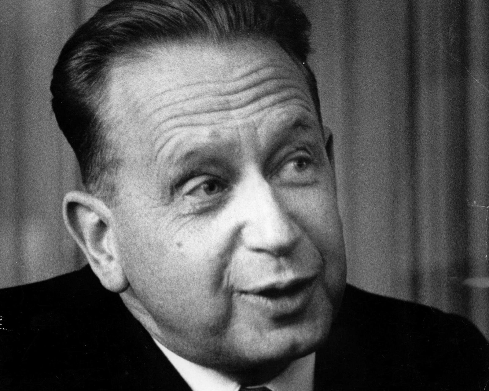 Dag Hammarskjöld photographed in 1953 — a contemplative portrait of the Swedish UN Secretary-General.