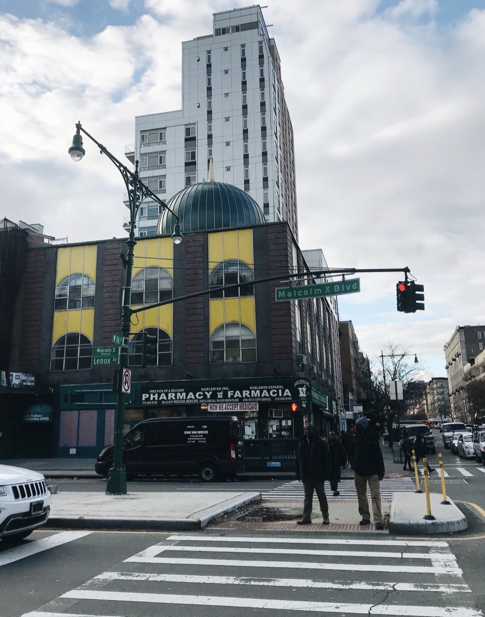 The Masjid Malcolm Shabazz mosque in Harlem, named in honour of Malcolm X.