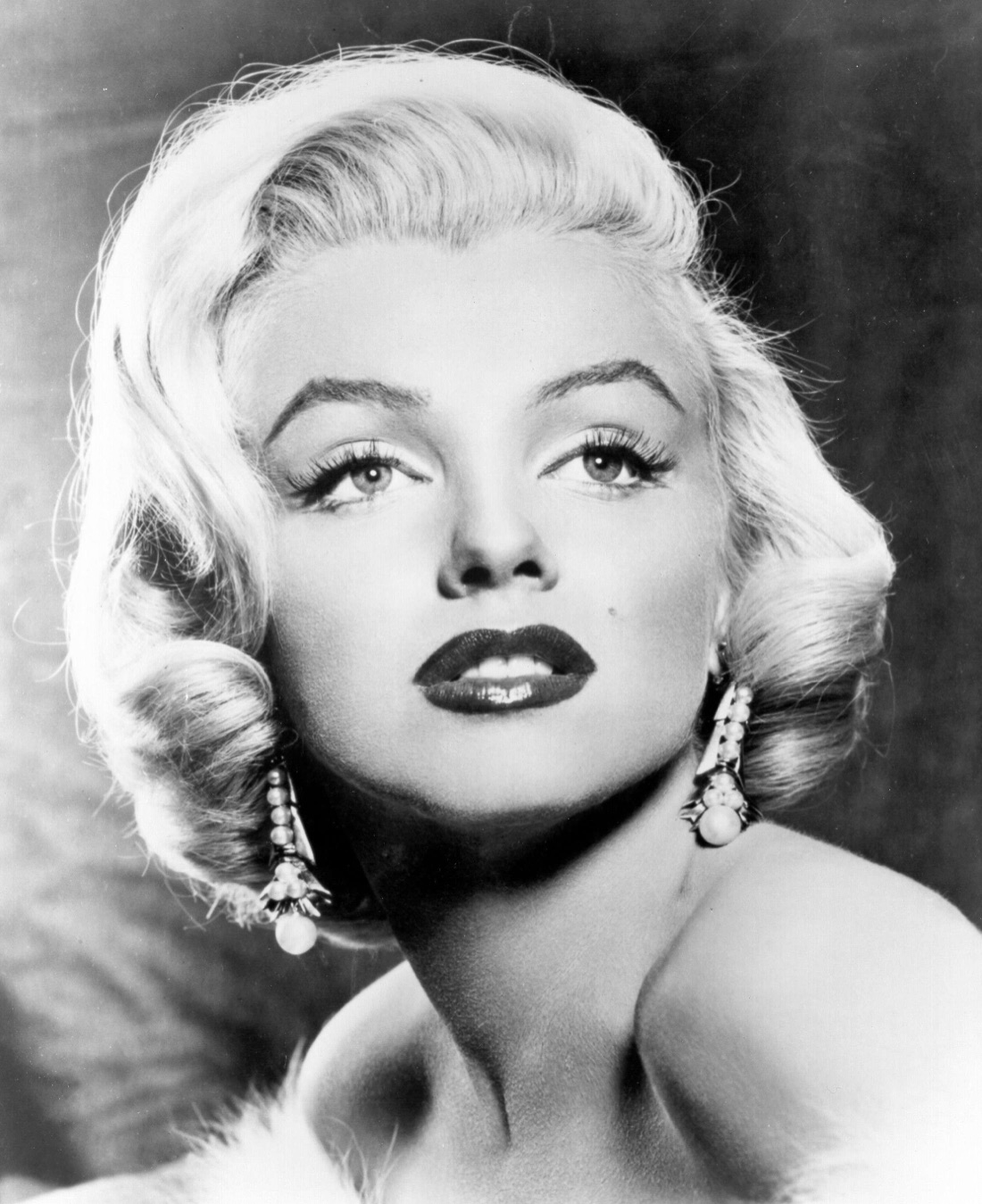 A 1953 publicity portrait of Marilyn Monroe.