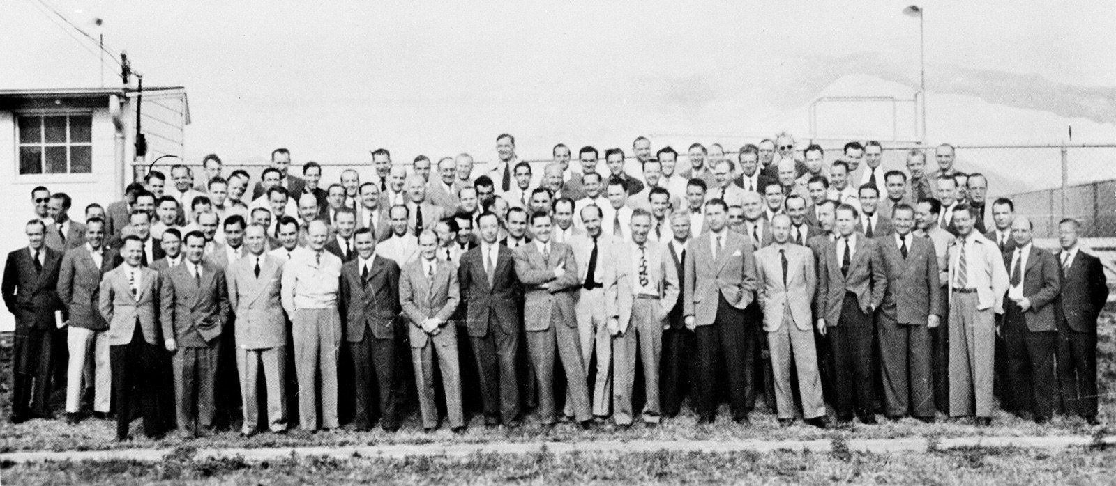 The Project Paperclip team at Fort Bliss, Texas, in the late 1940s.