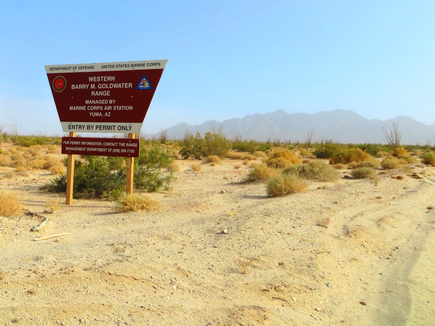 The Barry Goldwater Range, a vast military training range in the Arizona desert southwest of Phoenix.
