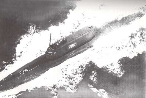 The Soviet ballistic-missile submarine K-129.