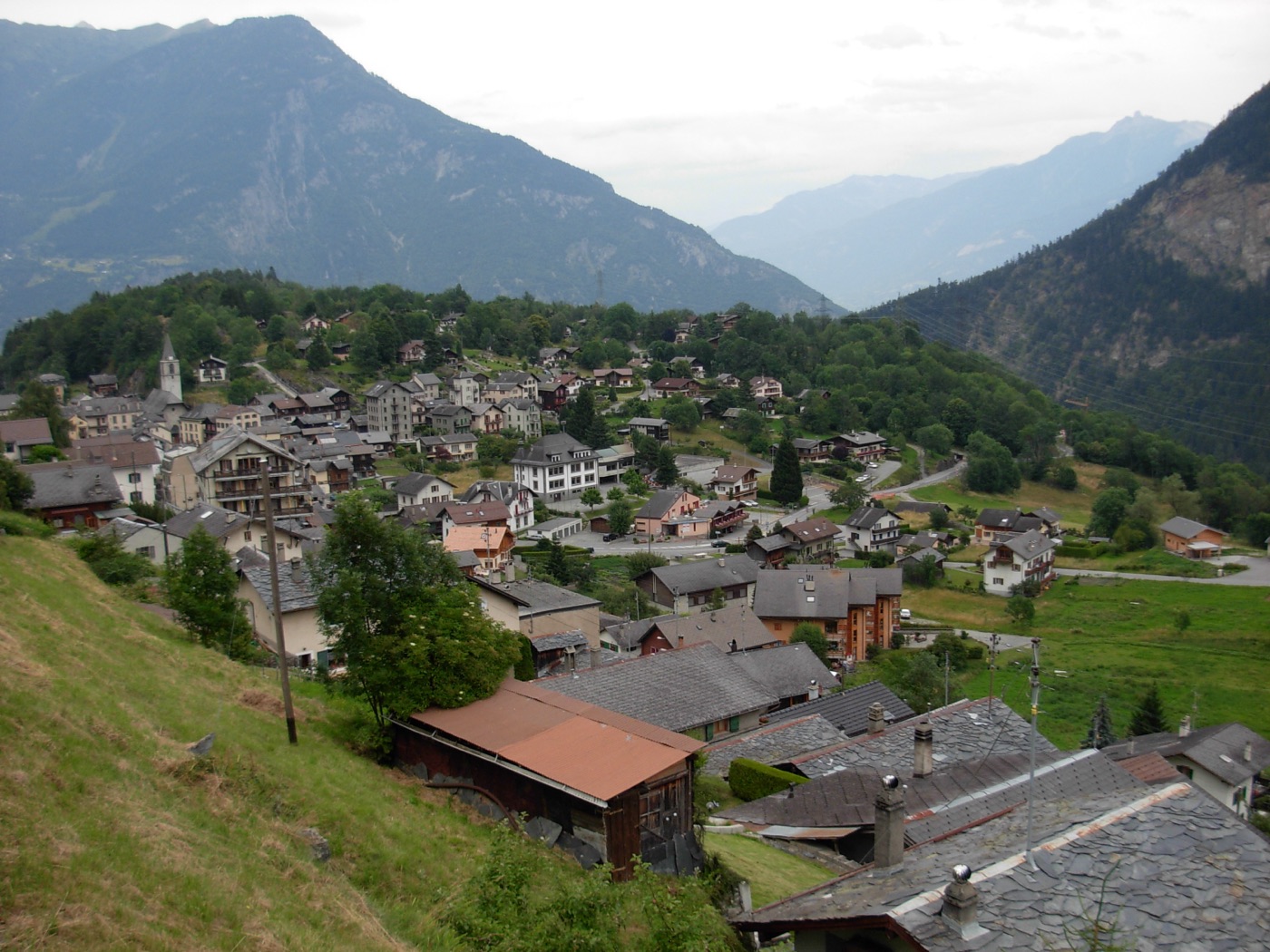 The village of Salvan in the Swiss Alps, one of the sites of the Order of the Solar Temple deaths.