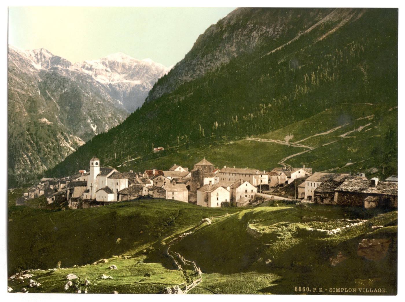 An Alpine village in the Valais region of Switzerland, of the kind where the Solar Temple operated.