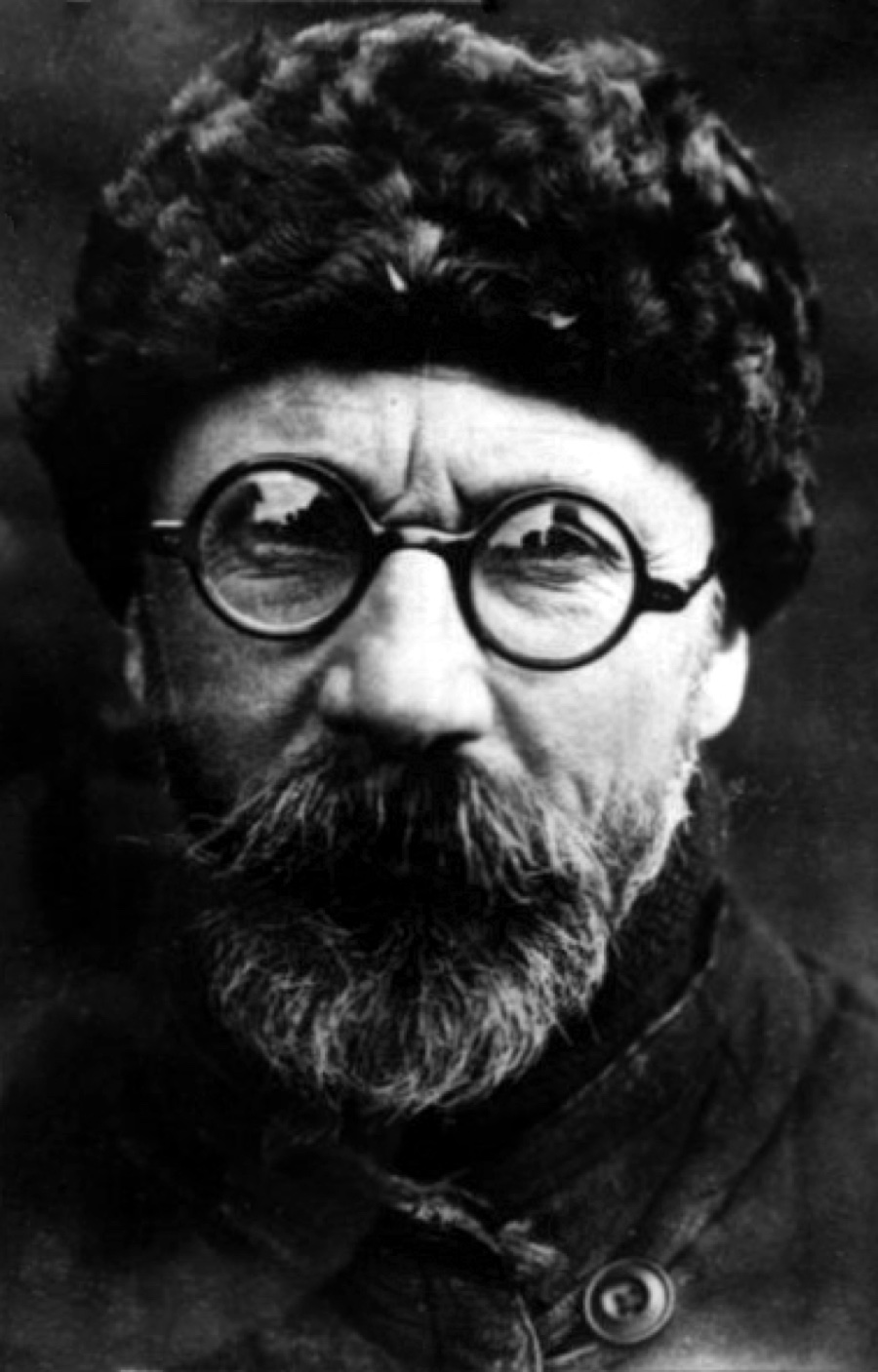 A portrait of Leonid Kulik, the Soviet mineralogist who led the first expeditions to the Tunguska site.