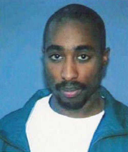 A 1996 photograph of Tupac Shakur.