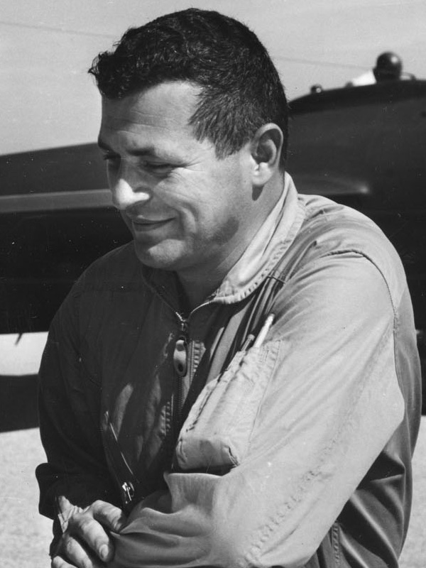Kelly Johnson, the designer of the U-2, with pilot Francis Gary Powers.