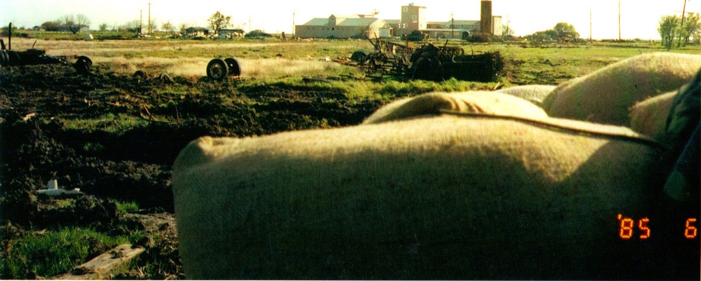 A government surveillance photograph of the Mount Carmel Center during the siege.