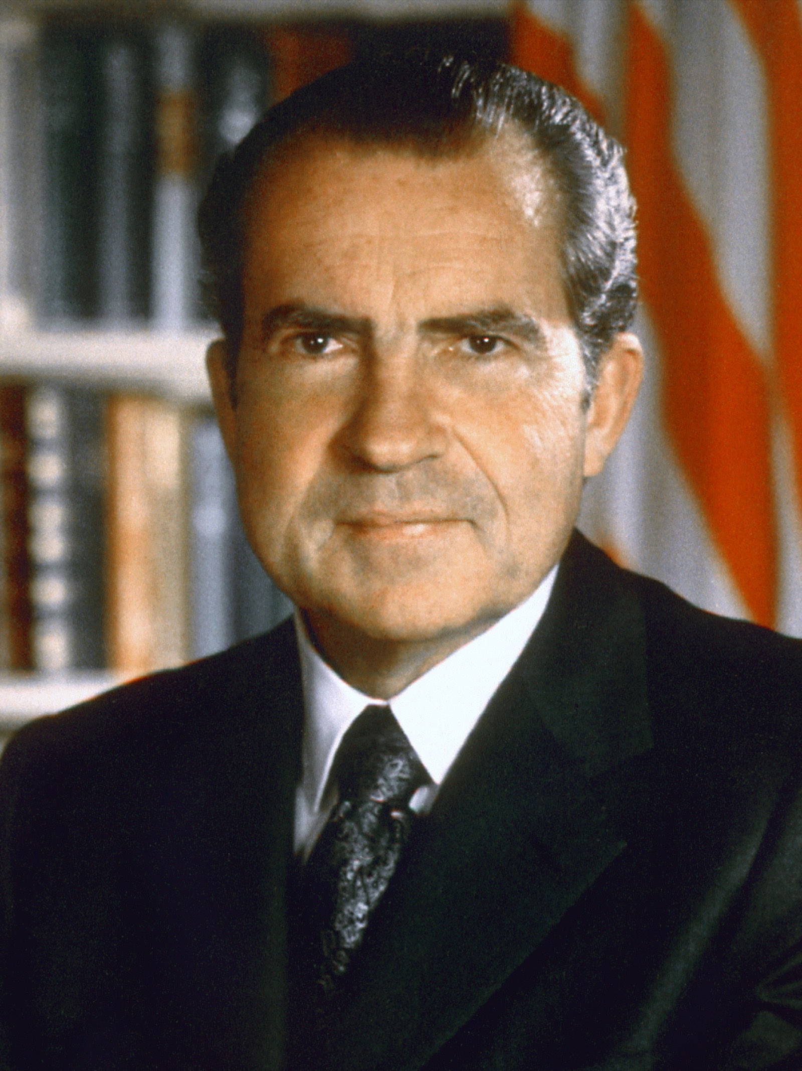 Richard Nixon, official presidential portrait, 1971.