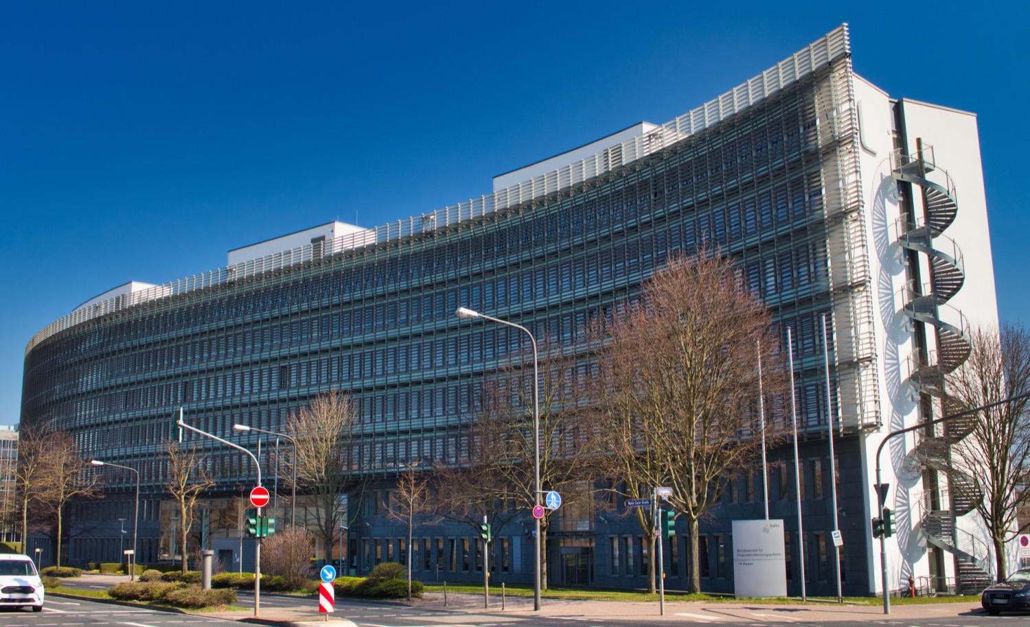 The headquarters of BaFin, Germany's federal financial supervisory authority, in Frankfurt.